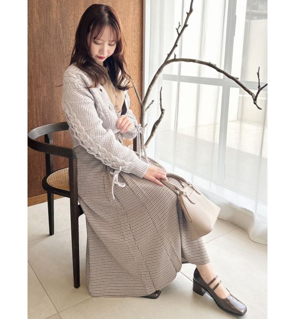 dazzlin「ローゲージケーブルショートカーディガン」|カーディガン|