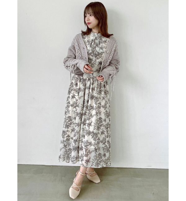 dazzlin「ローゲージケーブルショートカーディガン」|カーディガン|