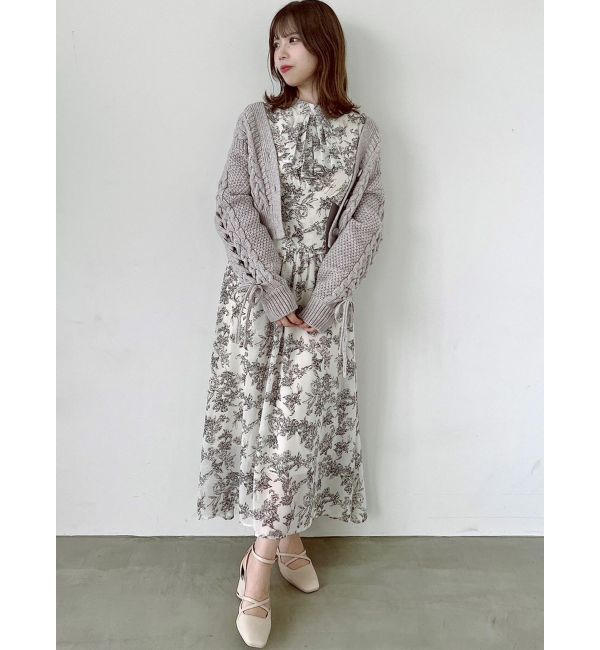 dazzlin「ローゲージケーブルショートカーディガン」|カーディガン|