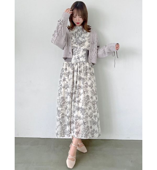 dazzlin「ローゲージケーブルショートカーディガン」|カーディガン|