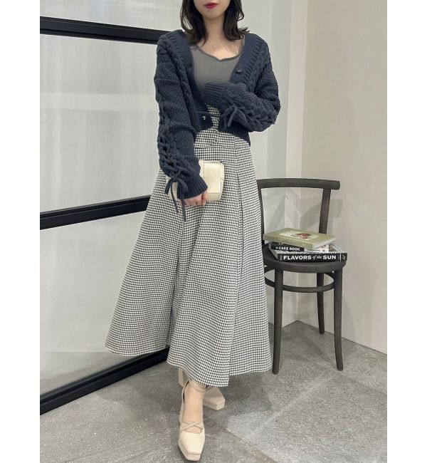 dazzlin「ローゲージケーブルショートカーディガン」|カーディガン|