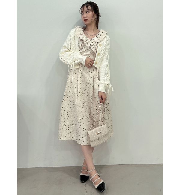 dazzlin「ローゲージケーブルショートカーディガン」|カーディガン|