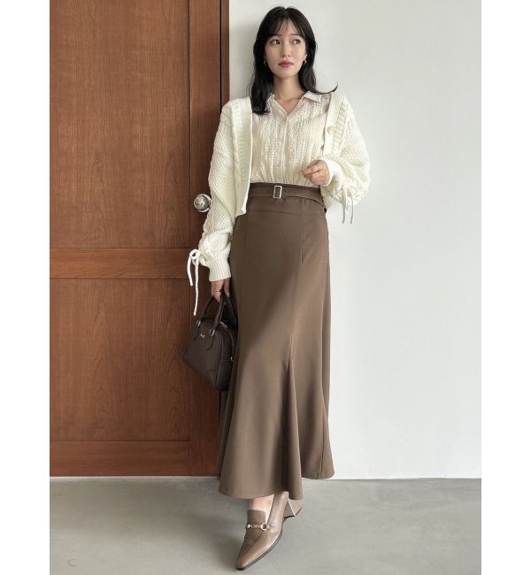 dazzlin「ローゲージケーブルショートカーディガン」|カーディガン|