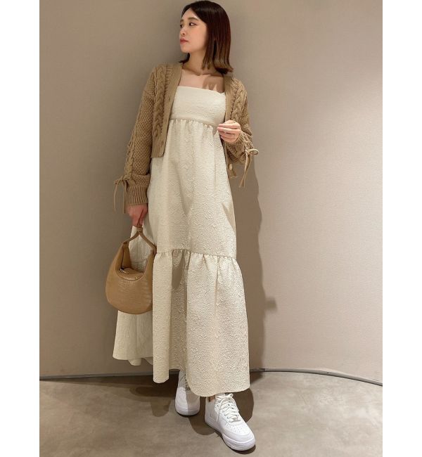 dazzlin「ローゲージケーブルショートカーディガン」|カーディガン|