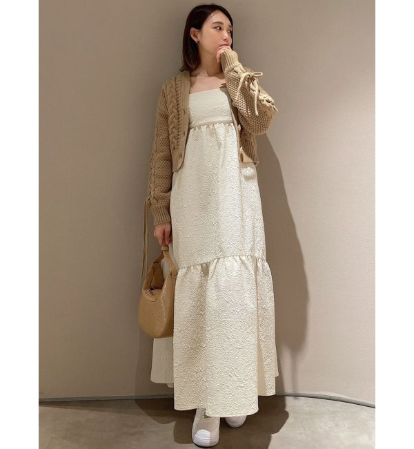 dazzlin「ローゲージケーブルショートカーディガン」|カーディガン|