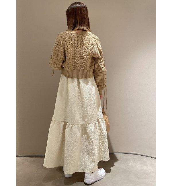 dazzlin「ローゲージケーブルショートカーディガン」|カーディガン|