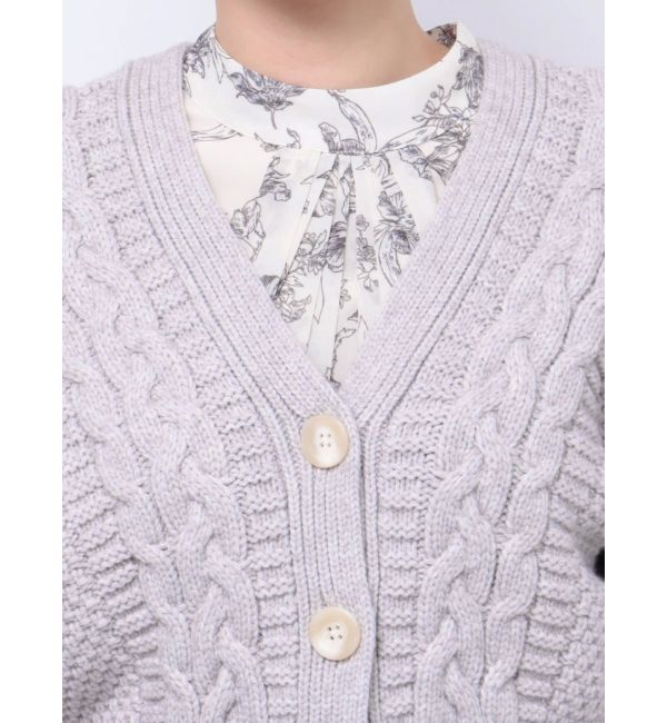 dazzlin「ローゲージケーブルショートカーディガン」|カーディガン|