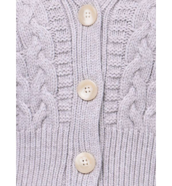 dazzlin「ローゲージケーブルショートカーディガン」|カーディガン|