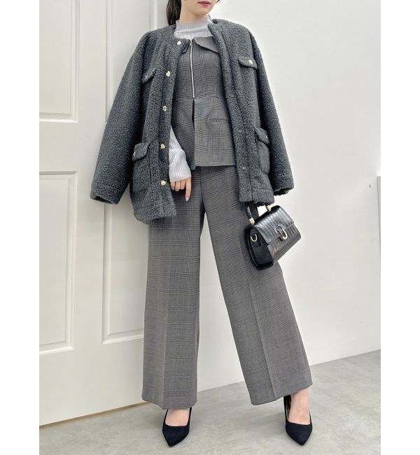 dazzlin「フロントジップペプラムオールインワン」|ワンピース|