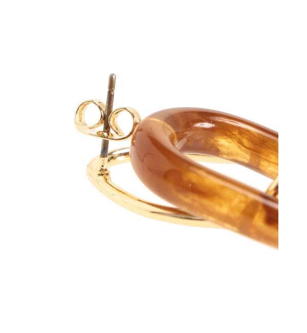 MERCURYDUO「メタル&times;べっ甲MIXピアス」|ピアス|