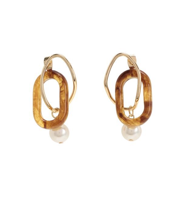 MERCURYDUO「メタル&times;べっ甲MIXピアス」|ピアス|