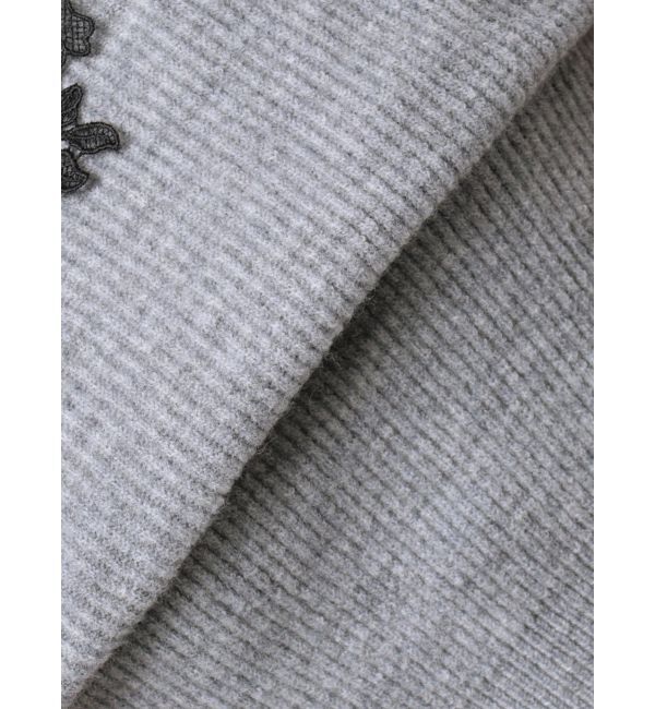 MERCURYDUO「オフショルレースカットアウトニット」|ニット・セーター|