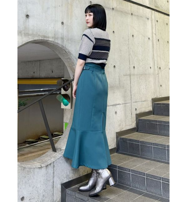 MURUA「クロシェミックスハーフスリーブニット」|ニット・セーター|