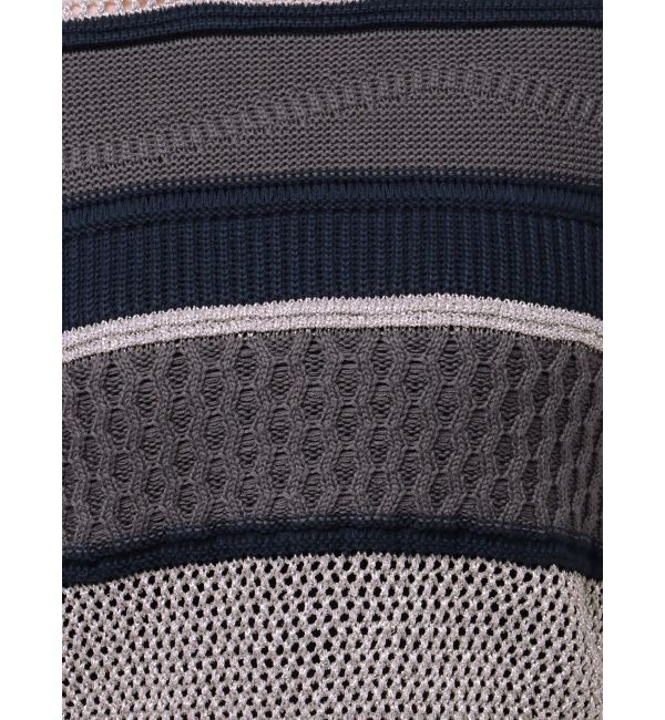 MURUA「クロシェミックスハーフスリーブニット」|ニット・セーター|
