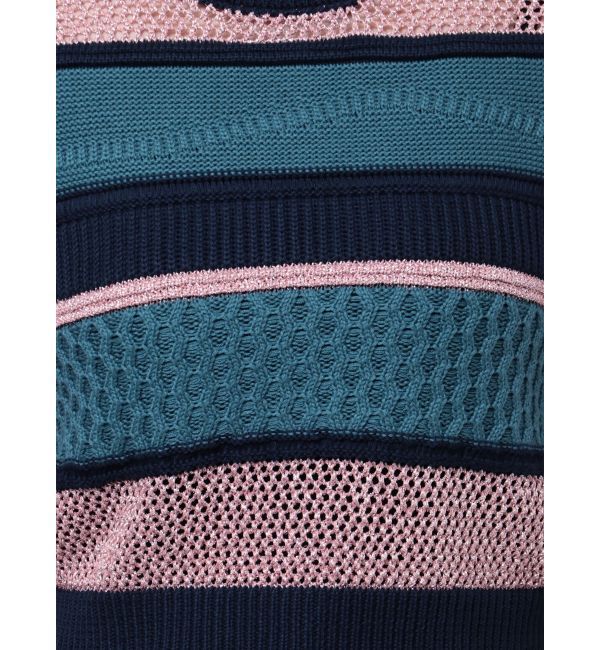 MURUA「クロシェミックスハーフスリーブニット」|ニット・セーター|