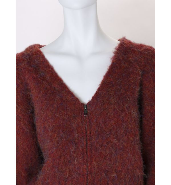 Ungrid「ダブルジップＶネックニットカーデ」|カーディガン|