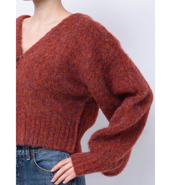 Ungrid「ダブルジップＶネックニットカーデ」|カーディガン|