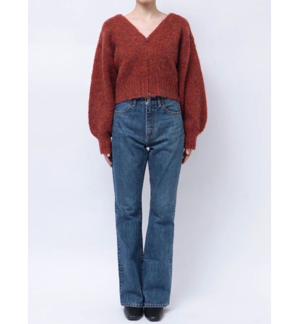 Ungrid「ダブルジップＶネックニットカーデ」|カーディガン|