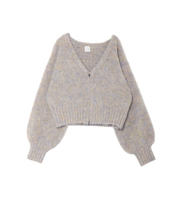 Ungrid「ダブルジップＶネックニットカーデ」|カーディガン|