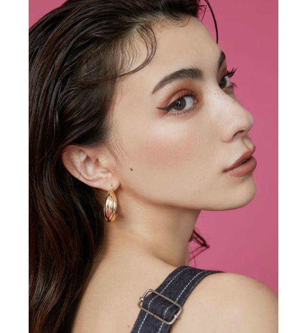 EVRIS「DEFORMATION HOOPピアス」|ピアス|