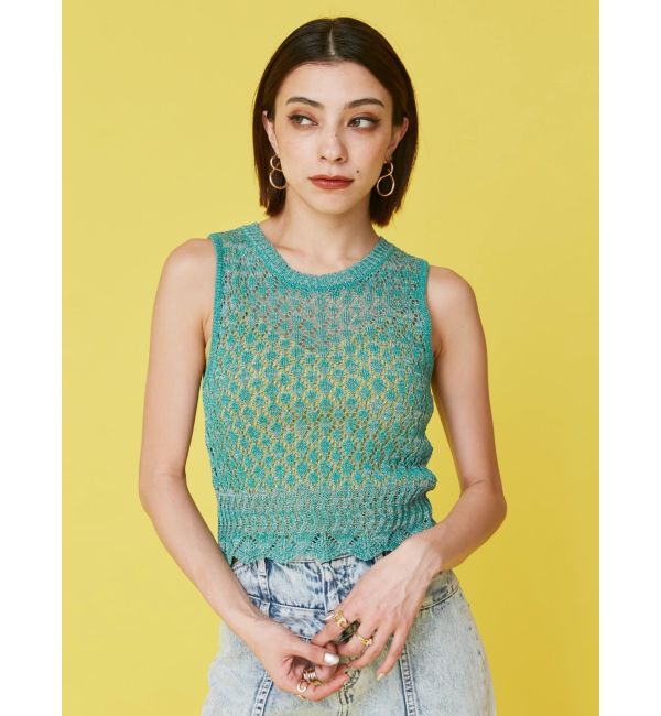 EVRIS「スカシアミサマーニットトップス」|ニット・セーター|