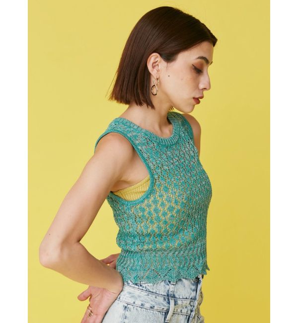 EVRIS「スカシアミサマーニットトップス」|ニット・セーター|