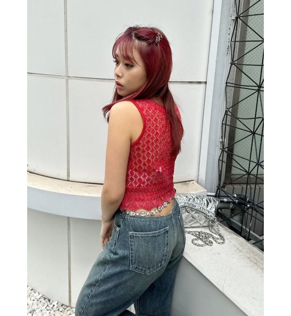 EVRIS「スカシアミサマーニットトップス」|ニット・セーター|