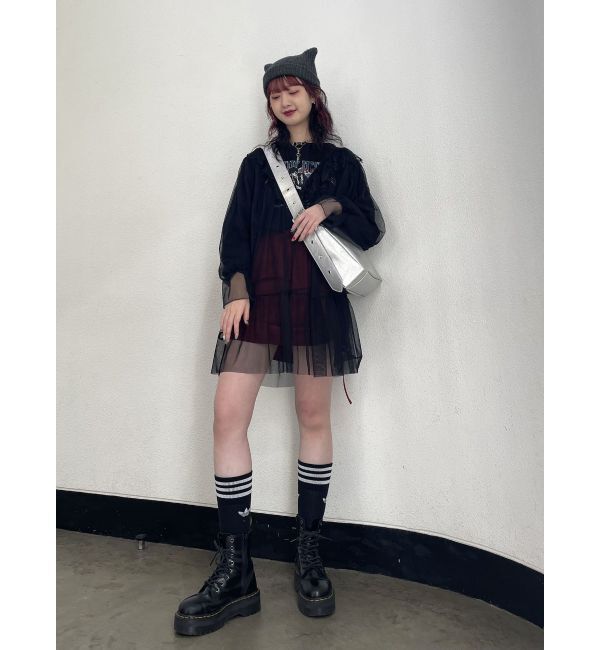 jouetie「ドッキングチュールロックワンピース」|ワンピース|