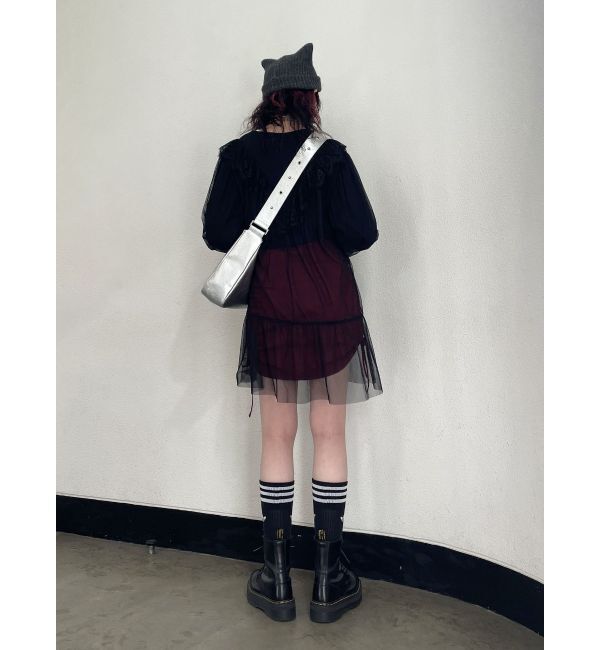 jouetie「ドッキングチュールロックワンピース」|ワンピース|