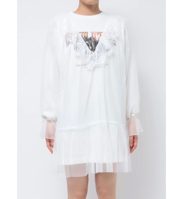 jouetie「ドッキングチュールロックワンピース」|ワンピース|