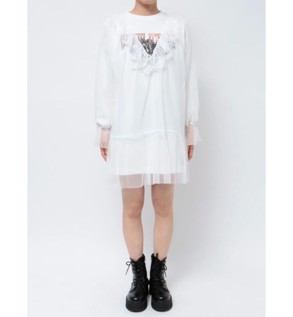 jouetie「ドッキングチュールロックワンピース」|ワンピース|