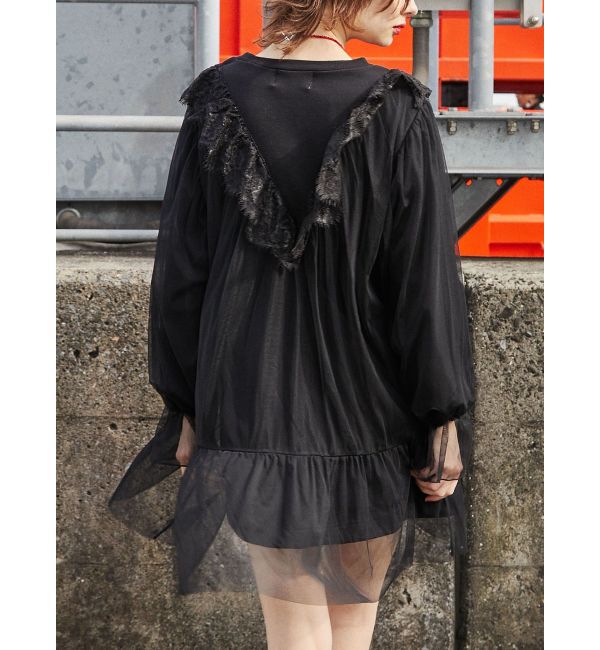 jouetie「ドッキングチュールロックワンピース」|ワンピース|