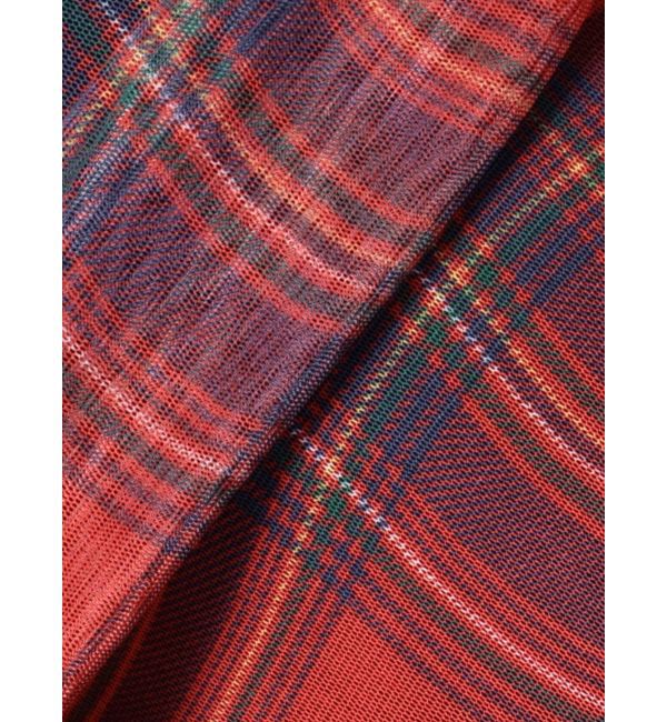 jouetie「チェックパターンシアーマキシワンピース」|ワンピース|