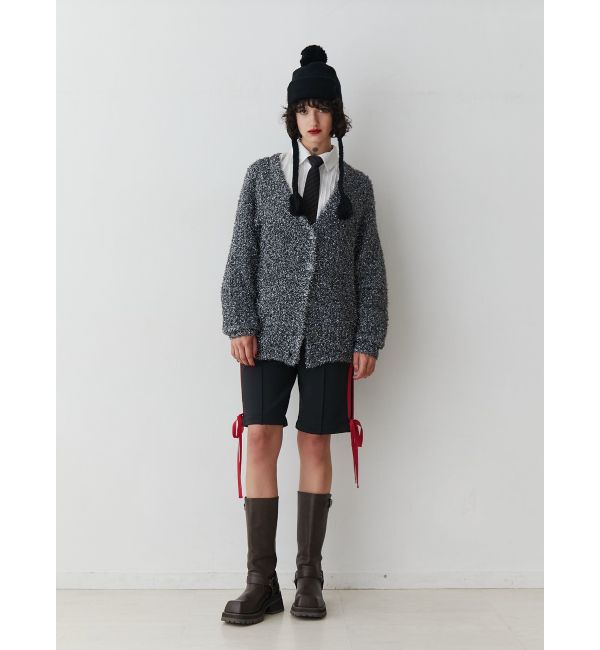 jouetie「ラメシャギーVネックカーデ」|カーディガン|