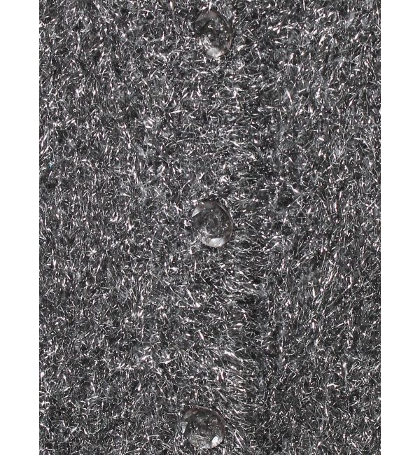 jouetie「ラメシャギーVネックカーデ」|カーディガン|