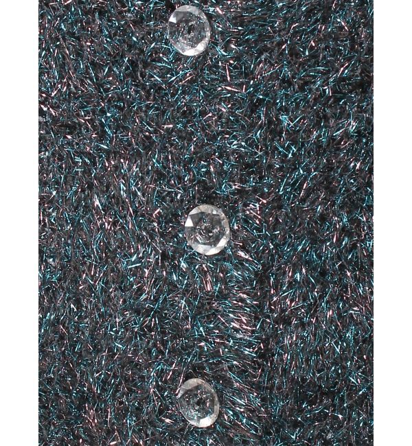 jouetie「ラメシャギーVネックカーデ」|カーディガン|