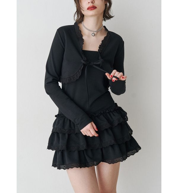 jouetie「ボレロセットフリルベアワンピース」|ワンピース|