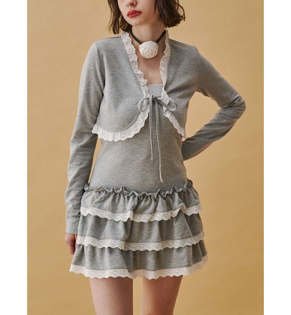 jouetie「ボレロセットフリルベアワンピース」|ワンピース|
