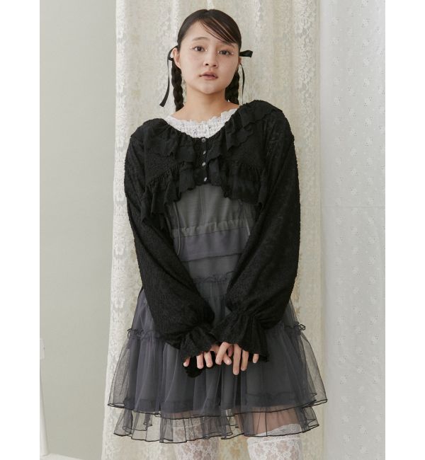 merry jenny「チュールドロストミニキャミワンピース」|ワンピース|