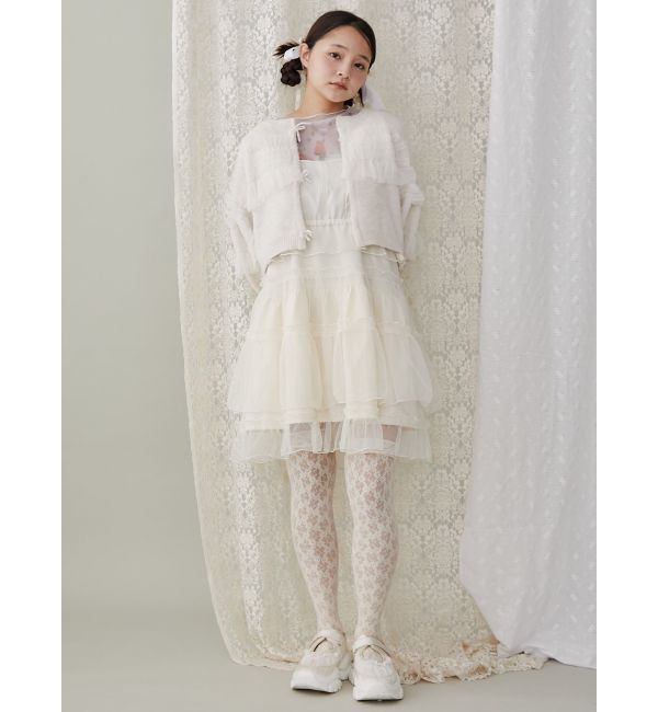 merry jenny「チュールドロストミニキャミワンピース」|ワンピース|