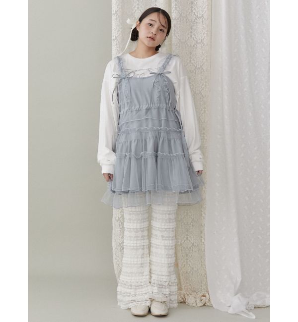 merry jenny「チュールドロストミニキャミワンピース」|ワンピース|