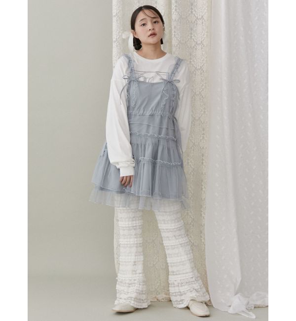 merry jenny「チュールドロストミニキャミワンピース」|ワンピース|