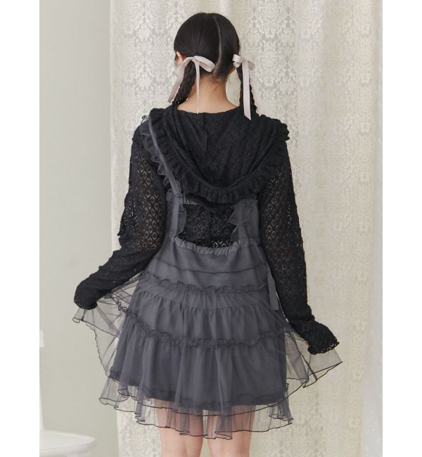 merry jenny「チュールドロストミニキャミワンピース」|ワンピース|