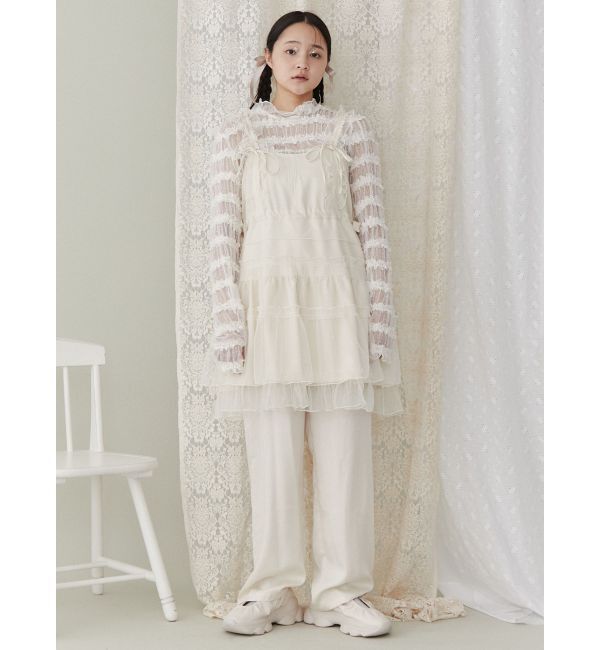 merry jenny「チュールドロストミニキャミワンピース」|ワンピース|