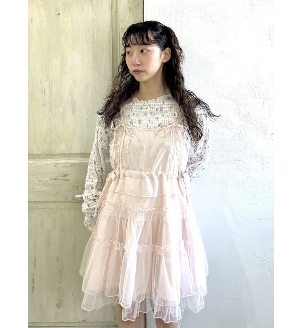 merry jenny「チュールドロストミニキャミワンピース」|ワンピース|