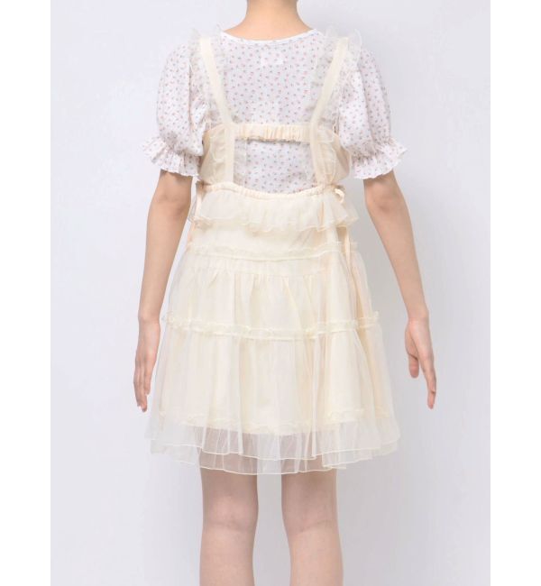 merry jenny「チュールドロストミニキャミワンピース」|ワンピース|