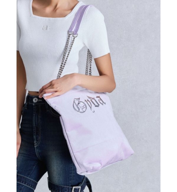 GYDA「GydaチェーントートBAG【WEB限定】」|トートバッグ|パープル