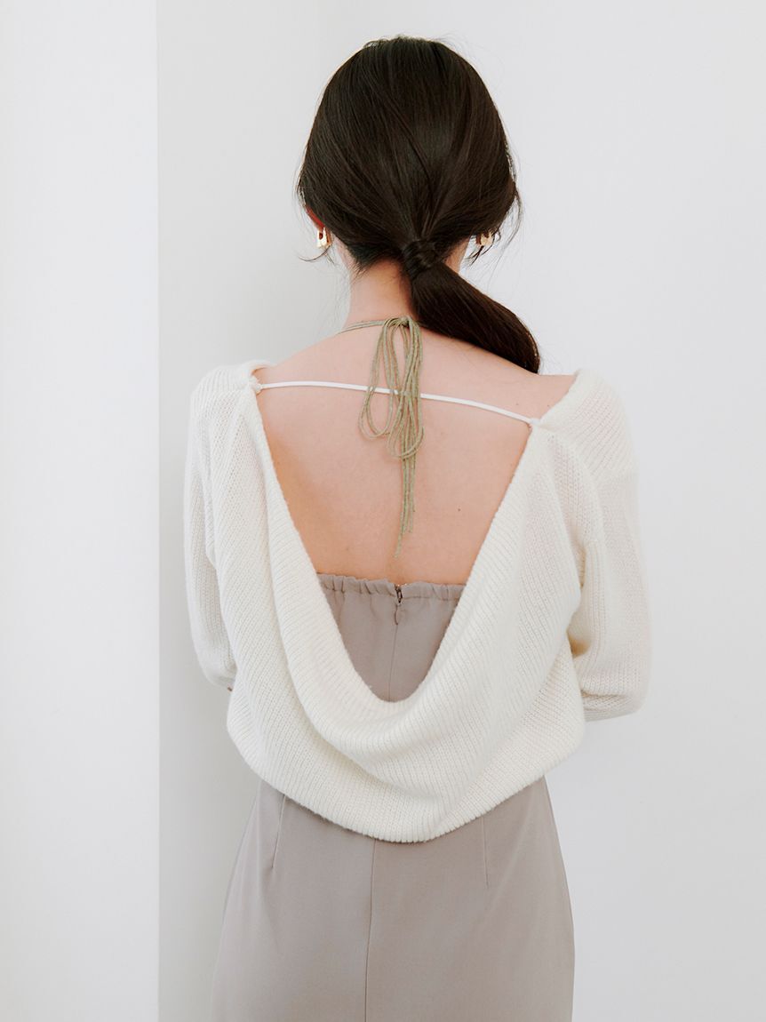 SNIDEL「カシュクールニットセットホルターワンピース」|ワンピース|