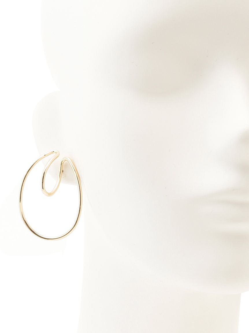 SNIDEL「ラウンドフープピアス」|ピアス|