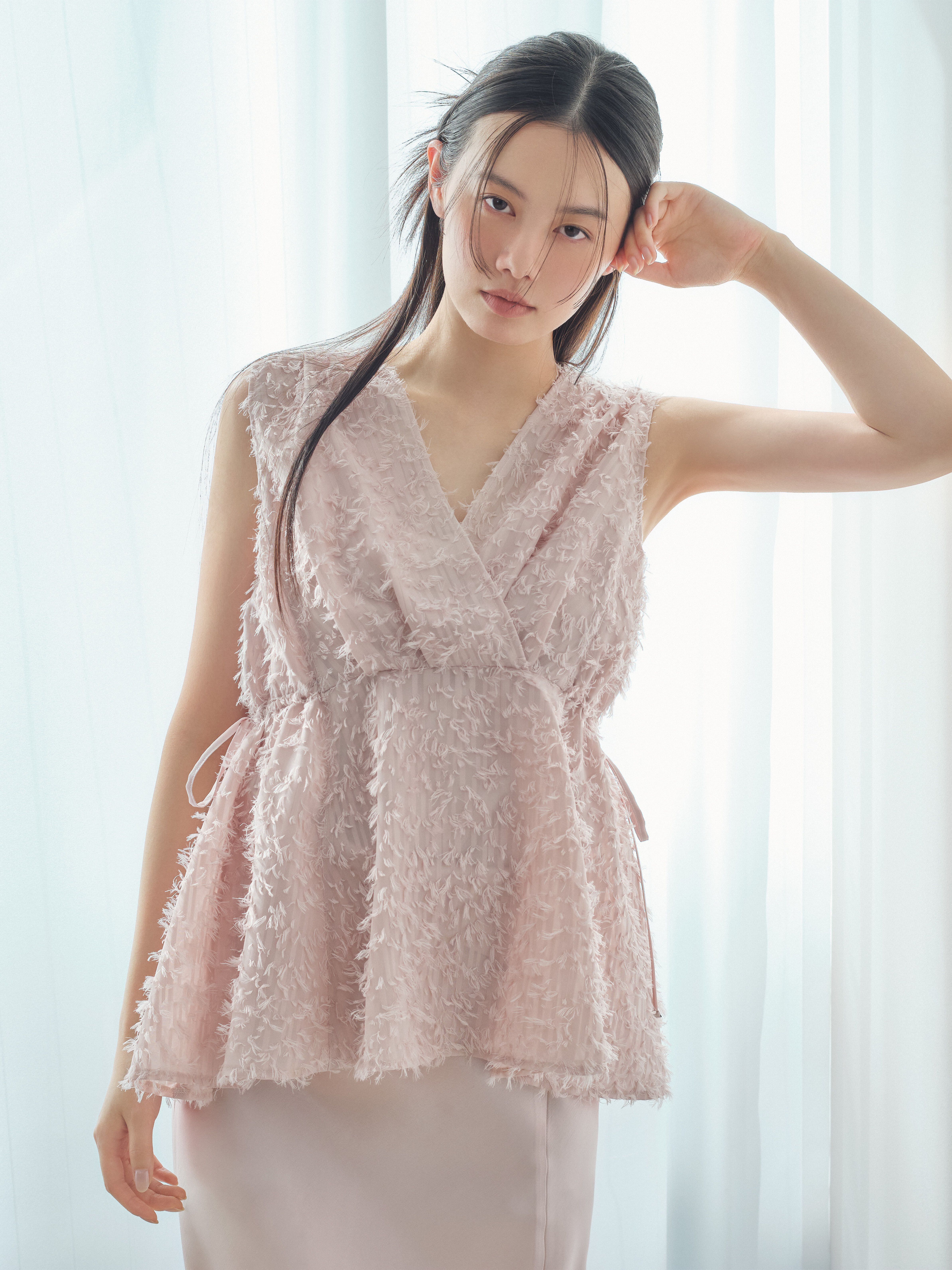 FRAY I.D「ペプラムフリンジトップス」|シャツ・ブラウス|